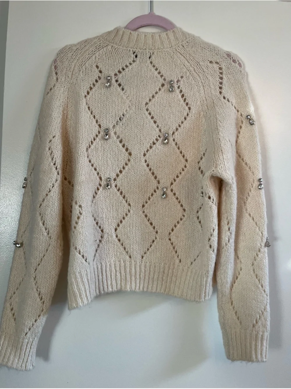 Zara Knit Sweater With Rhinestones - Picture 4 of 5